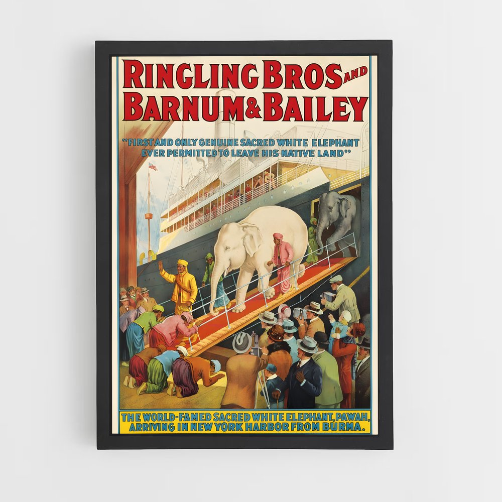 Poster Ringling brothers – affiche Cirque (vue 2)